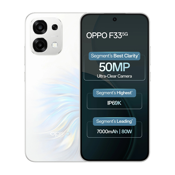 Oppo F33 (Pearl White, 8/128 GB)