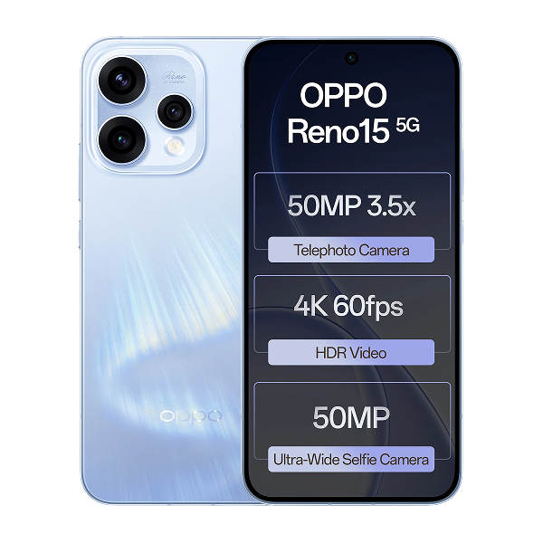 Oppo Reno 15 (Aurora Blue, 8/256 GB)