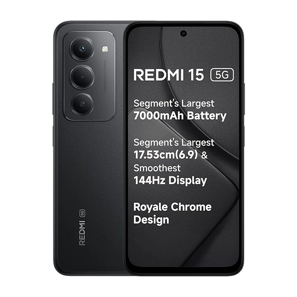 Redmi 15 (Midnight Black, 6/128 GB)