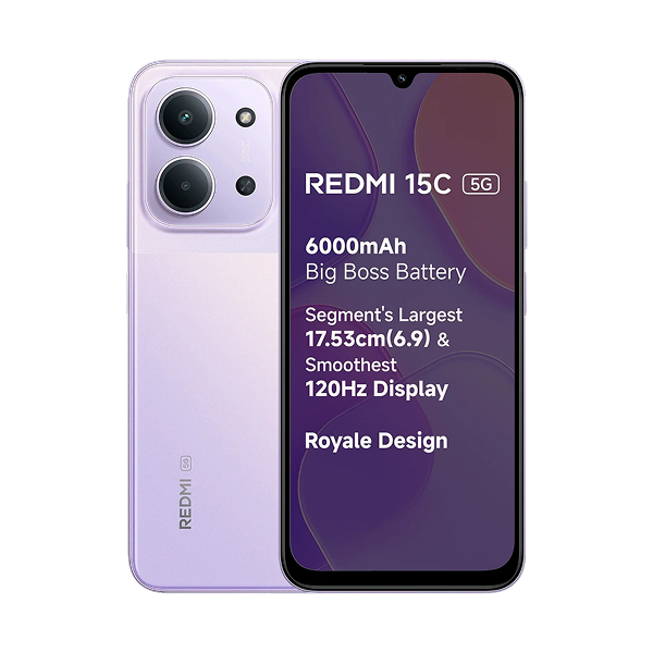 Redmi 15C (Dusk Purple, 6/128 GB)